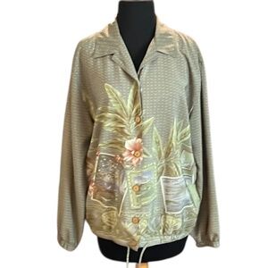 VINTAGE‎ Teddi Women'sTrack Suits Button  Down W/Elastic Waist, Size Medium